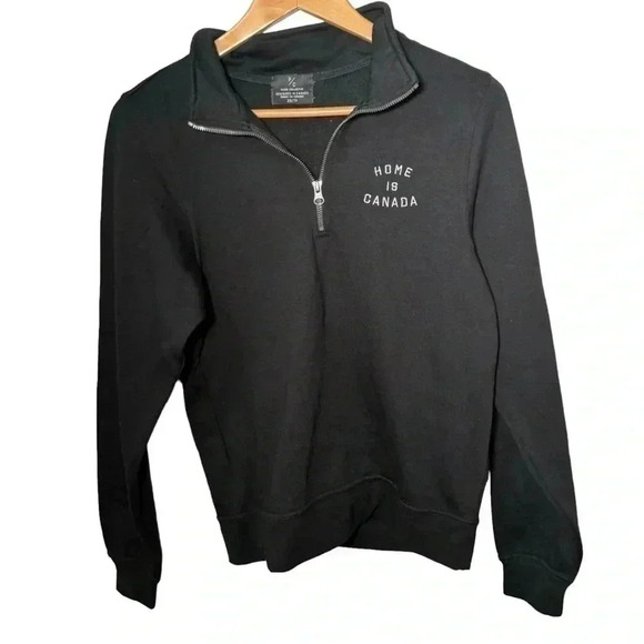 NWT PEACE COLLECTIVE HOME IS CANADA 1/4  zip XS/S - Picture 1 of 6